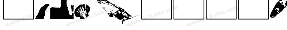 Surf Bat (Windsurfing Dingbats)字体转换